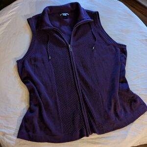 CJ Banks Deep Purple Vest